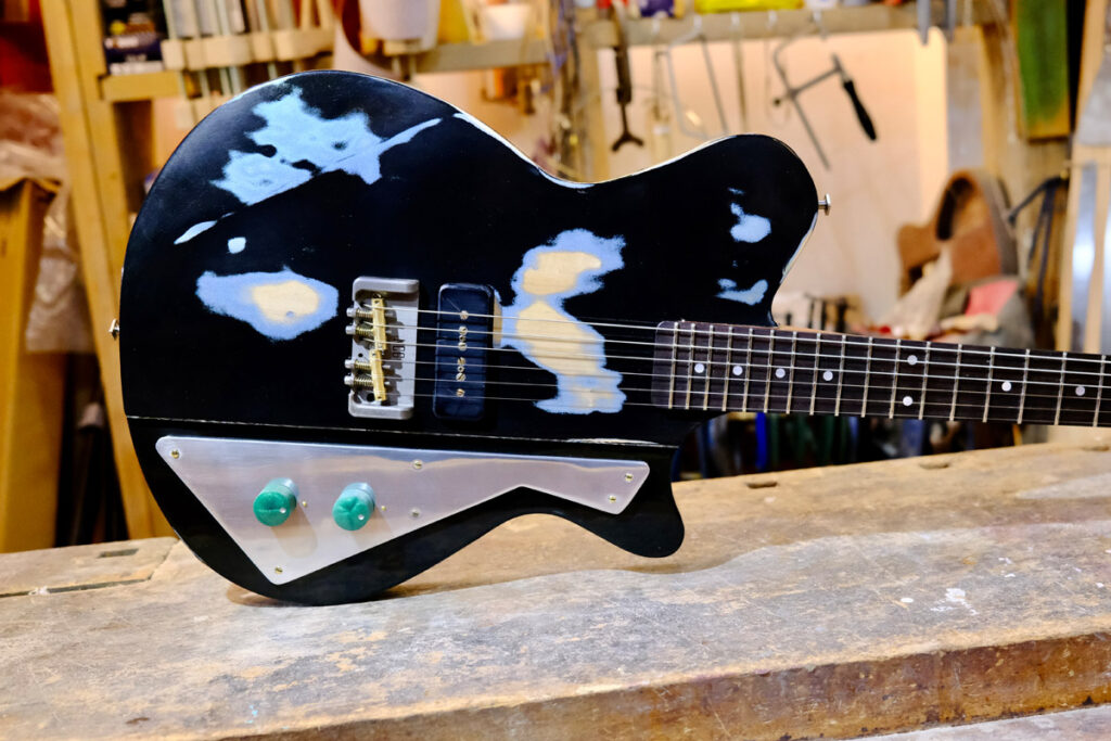 NCG Bayou - Black over Pelham Blue, heavy relic