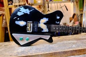 NCG Bayou - Black over Pelham Blue, heavy relic