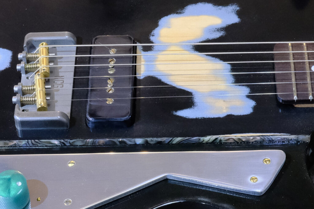 NCG Bayou - Black over Pelham Blue, heavy relic