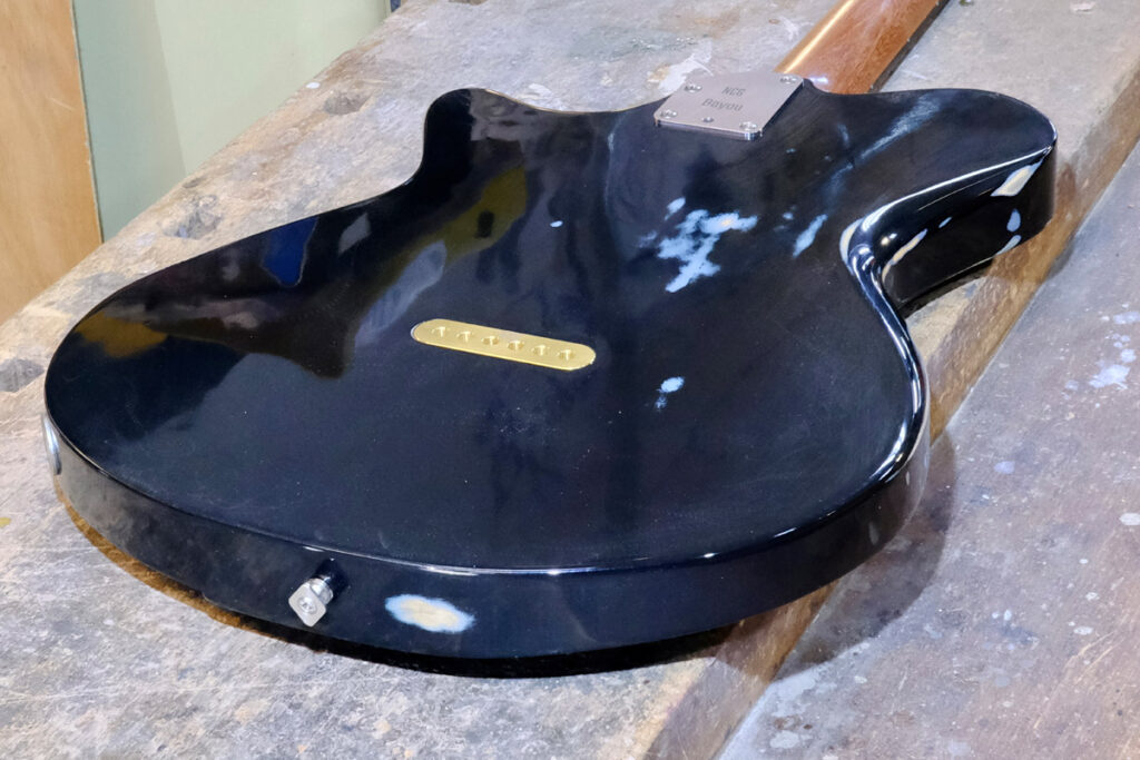 NCG Bayou - Black over Pelham Blue, heavy relic