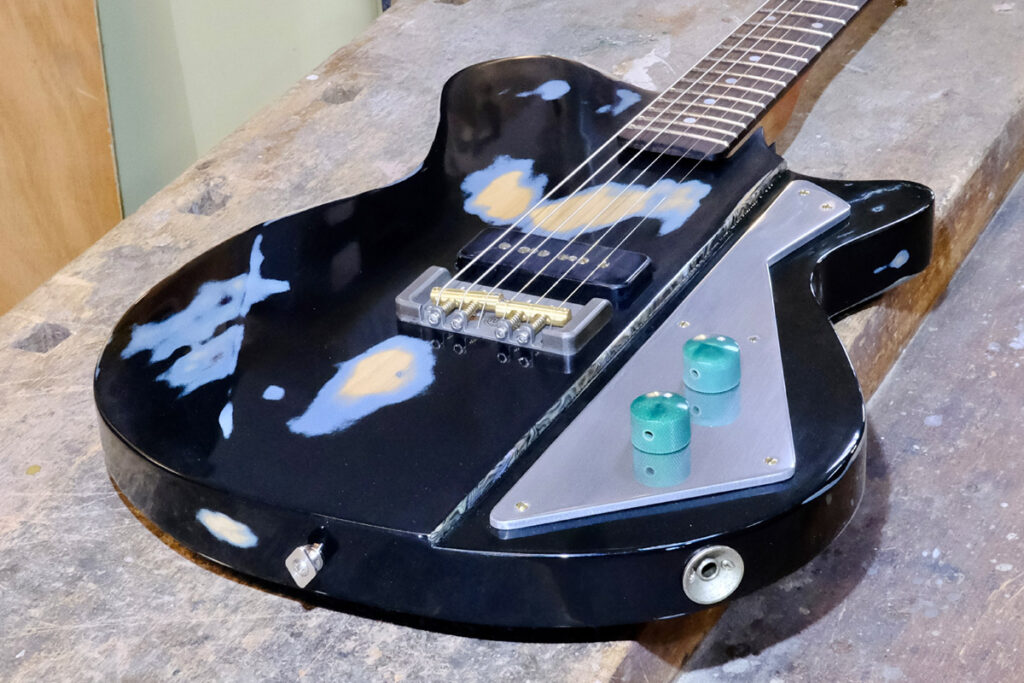 NCG Bayou - Black over Pelham Blue, heavy relic