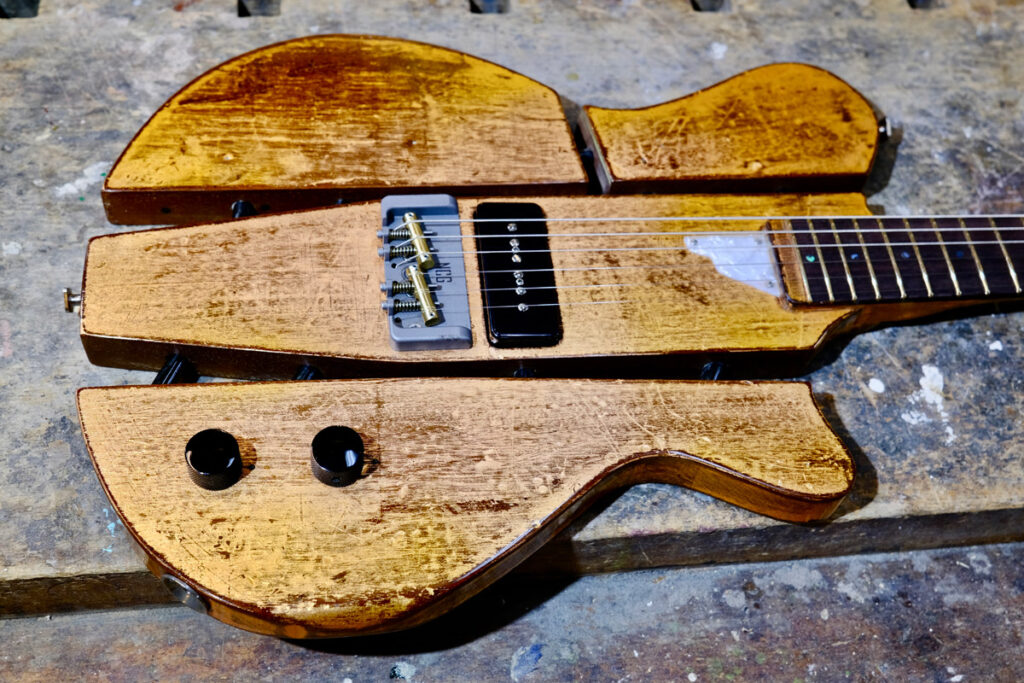 NCG Bayou - Distressed copper leaf over mahogany