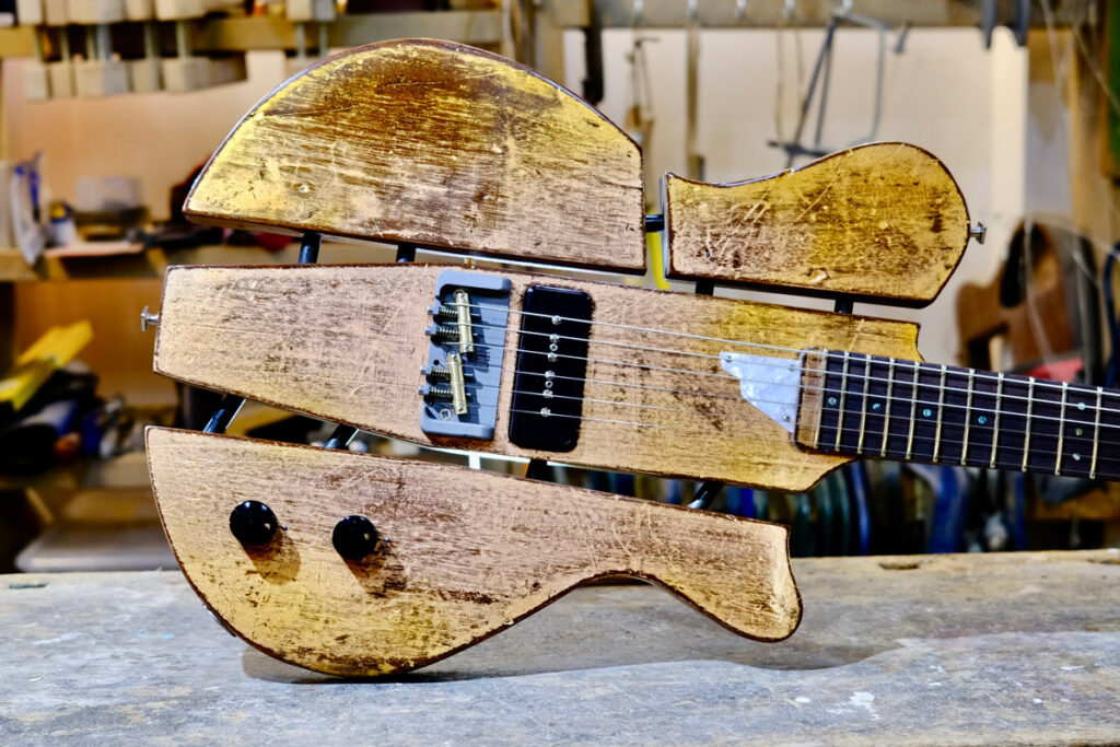 NCG Bayou - Distressed copper leaf over mahogany
