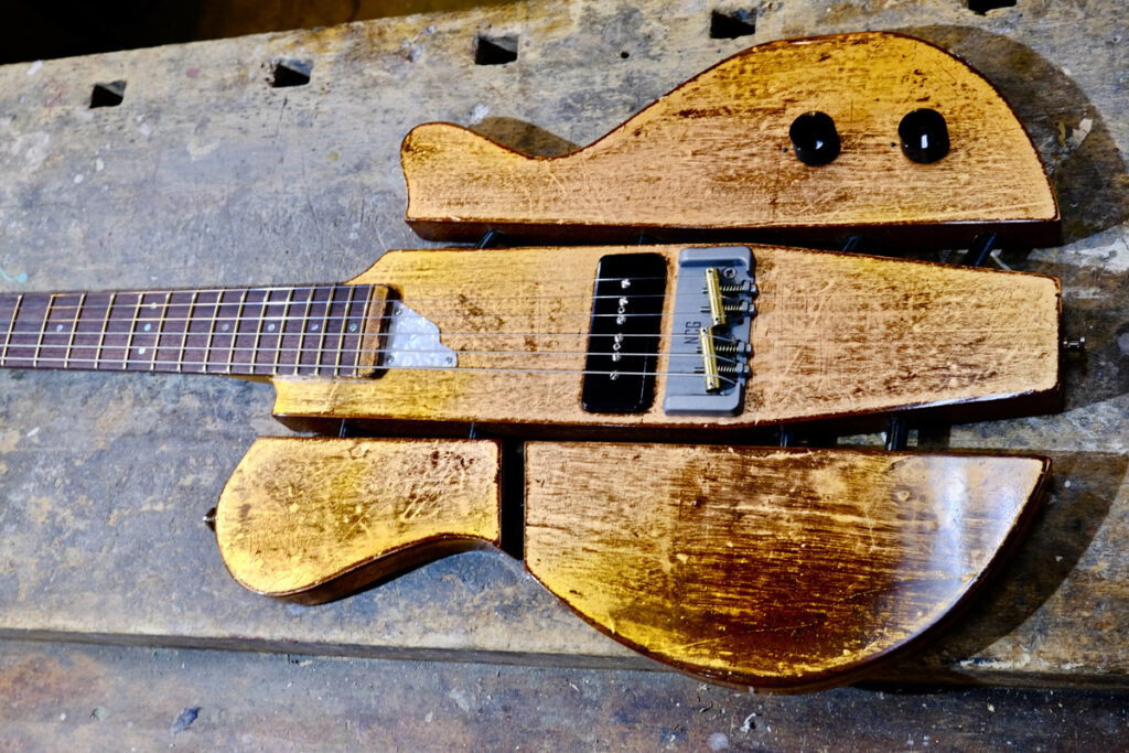 NCG Bayou - Distressed copper leaf over mahogany