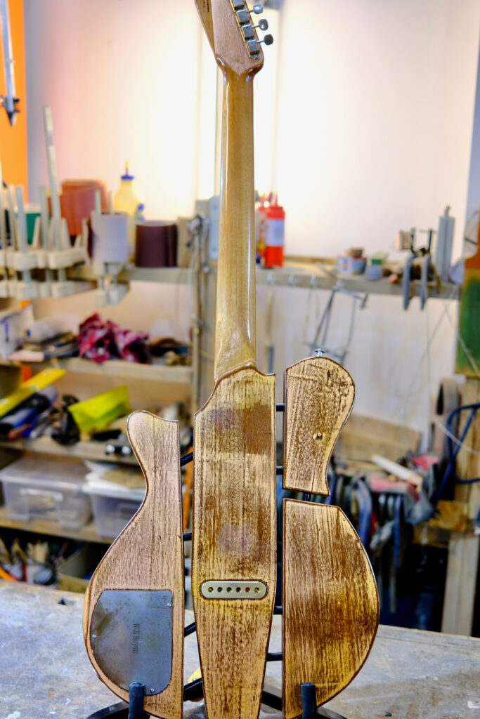 NCG Bayou - Distressed copper leaf over mahogany