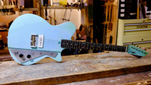 NCG Bayou - Sonic Blue Over Gold | Nottingham City GuItars