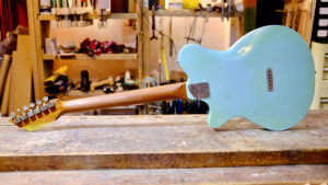 NCG Bayou - Sonic Blue Over Gold | Nottingham City GuItars