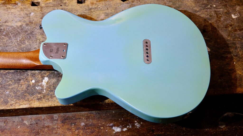 NCG Bayou - Sonic Blue Over Gold | Nottingham City GuItars