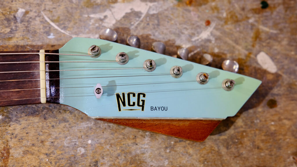NCG Bayou - Sonic Blue Over Gold | Nottingham City GuItars