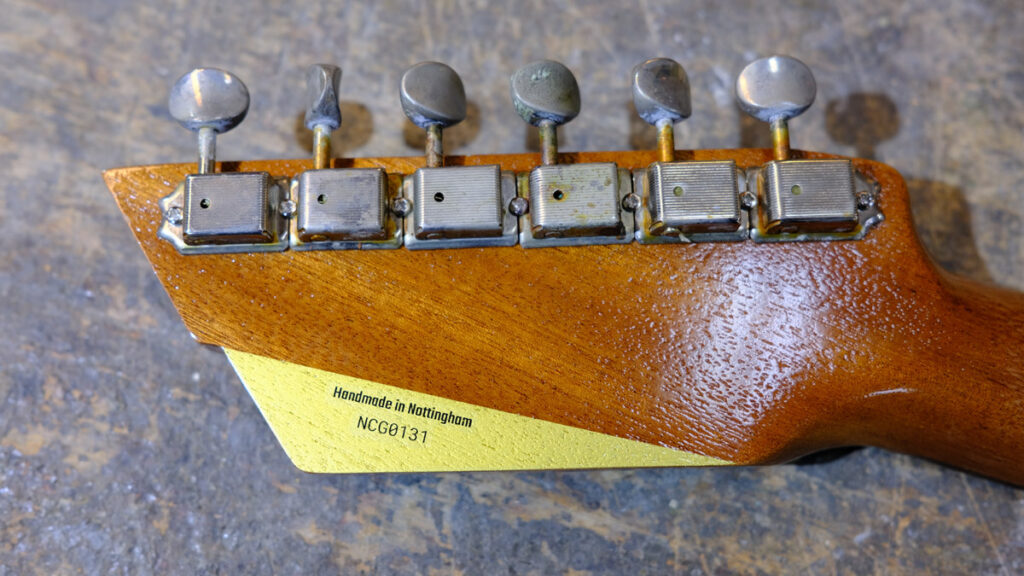 NCG Bayou - Sonic Blue Over Gold | Nottingham City GuItars