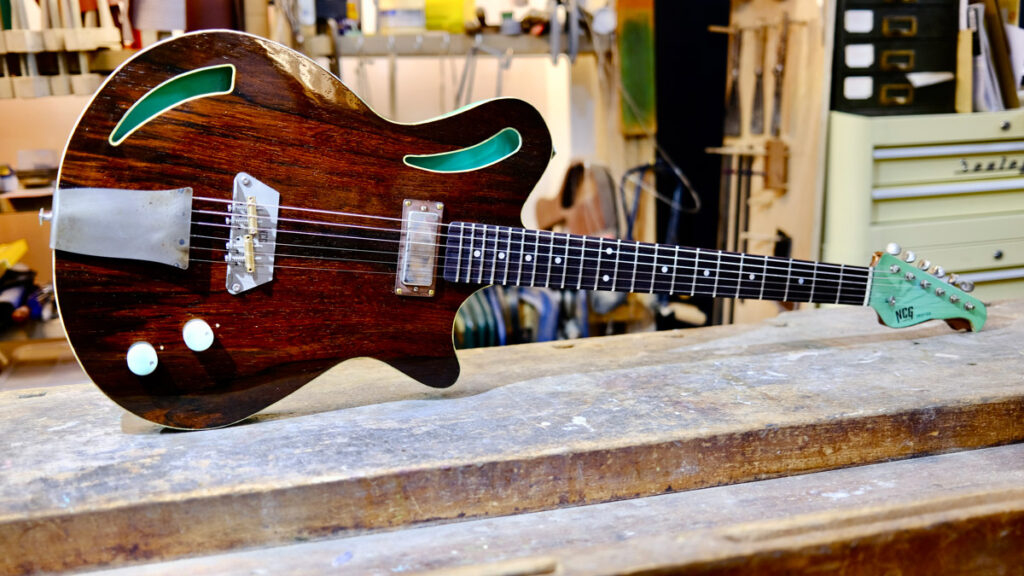 NCG Drifter - Aged Surf Green Over Black | Nottingham City Guitars