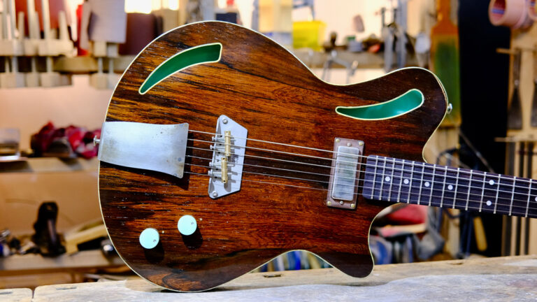 NCG Drifter - Aged Surf Green Over Black | Nottingham City Guitars