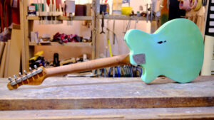 NCG Drifter - Aged Surf Green Over Black | Nottingham City Guitars