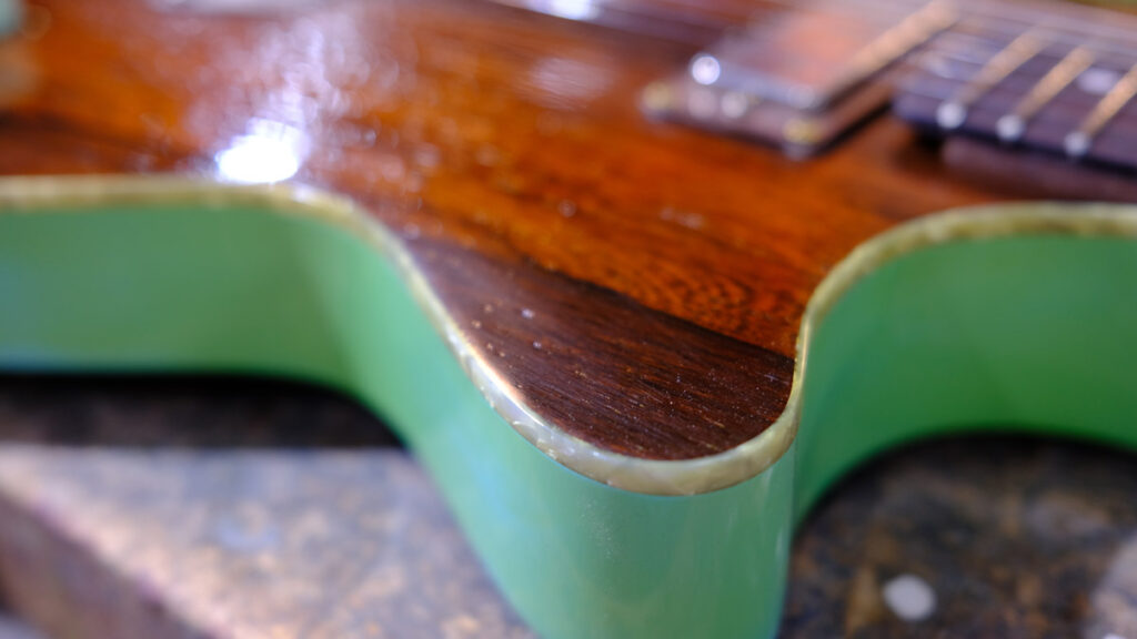 NCG Drifter - Aged Surf Green Over Black | Nottingham City Guitars