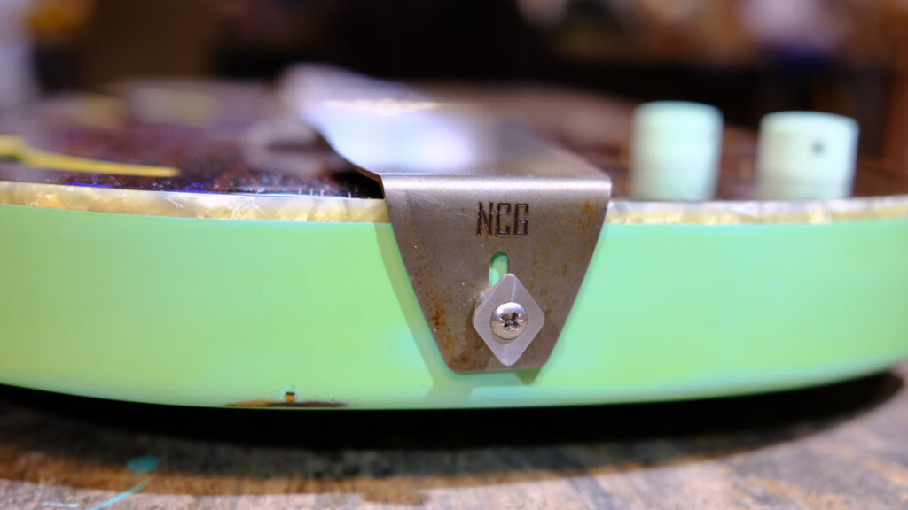 NCG Drifter - Aged Surf Green Over Black | Nottingham City Guitars